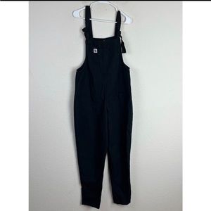 Lucy & Yak Black Dungarees Overalls- Organic Twill